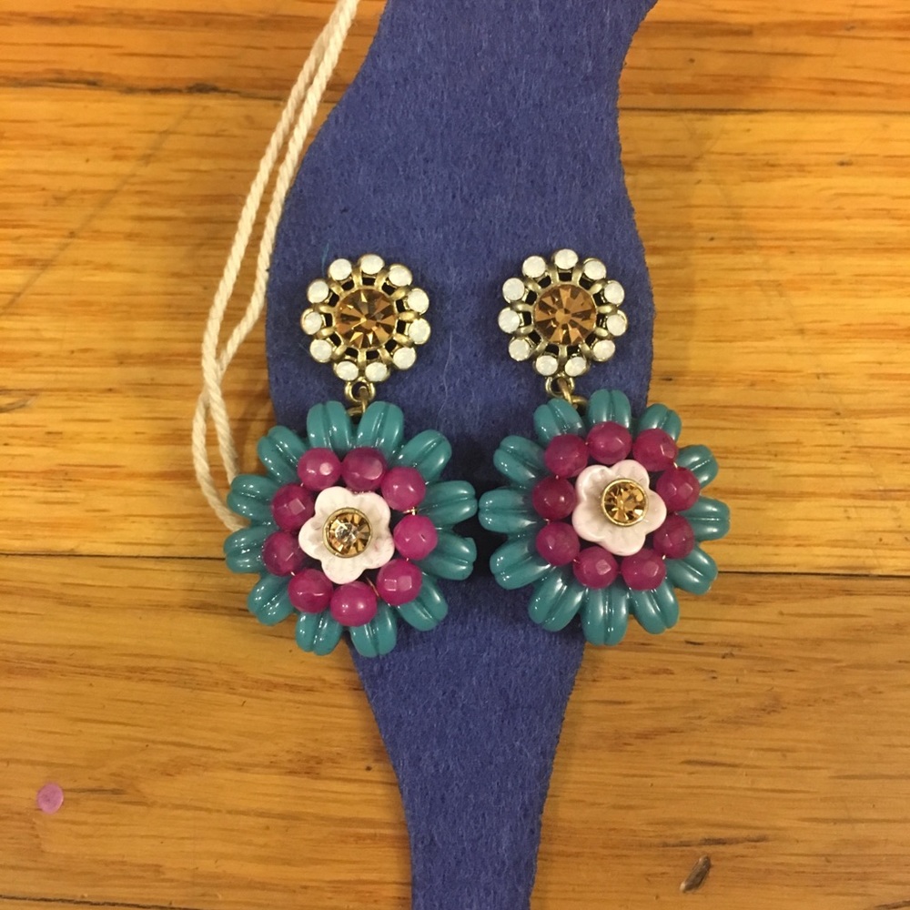 Floral earrings